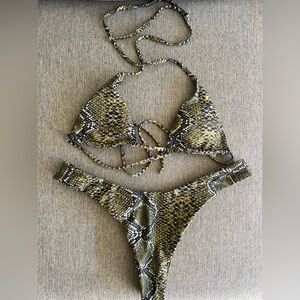 Snakeskin Bikini Set